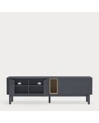 Corvo tv-meubel 2 deuren, 2 laden en 1 nis antracietgrijs - 180x40x56cm