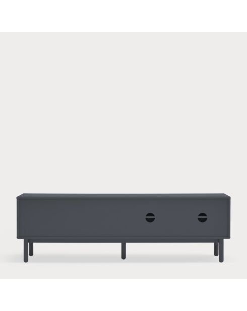 Corvo tv-meubel 2 deuren, 2 laden en 1 nis antracietgrijs - 180x40x56cm