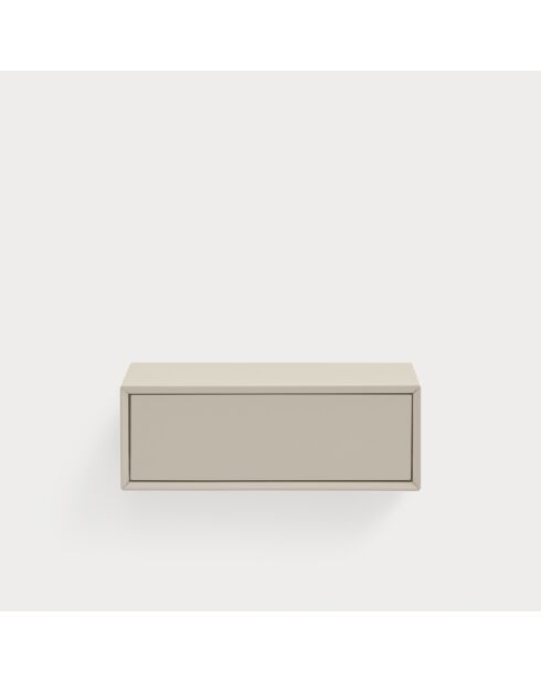 Hängender Nachttisch Platt 1 Schublade Sand - 55x40x19cm