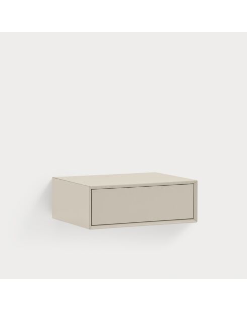 Hängender Nachttisch Platt 1 Schublade Sand - 55x40x19cm