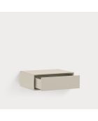 Table de chevet suspendue Platt 1 tiroir sable - 55x40x19cm