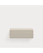 Table de chevet suspendue Platt 1 tiroir sable - 55x40x19cm