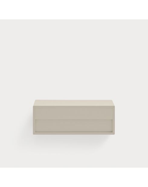 Hängender Nachttisch Platt 1 Schublade Sand - 55x40x19cm
