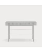 Scrivania Sierra 2 cassetti grigio chiaro - 120x60x76cm