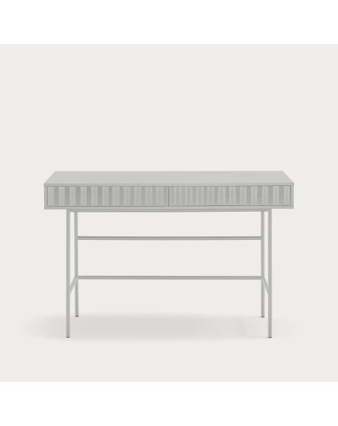Sierra Schreibtisch 2 Schubladen hellgrau - 120x60x76cm