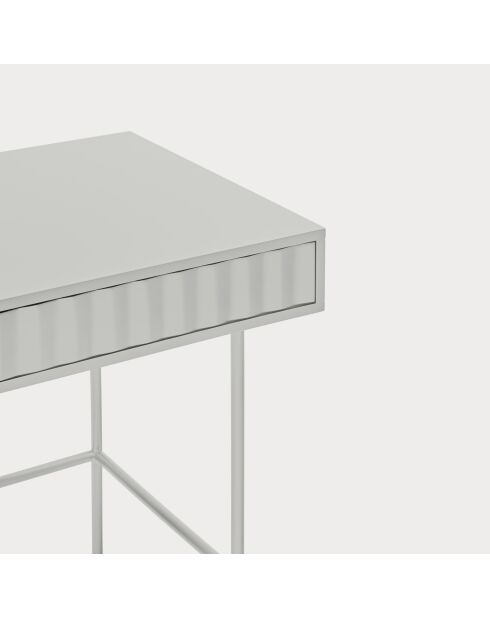 Sierra Schreibtisch 2 Schubladen hellgrau - 120x60x76cm