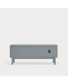 Corvo tv-meubel 1 deur, 2 laden en 1 parelgrijze nis - 140x40x56cm