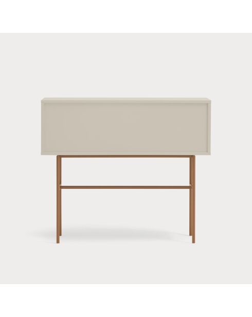 Nube Konsole mit 2 Schubladen und 1 Schiebetür aus Sand und Lehm — 110x35x90cm