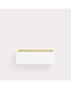 Table de chevet Arista 1 tiroir blanche - 50x35x16cm