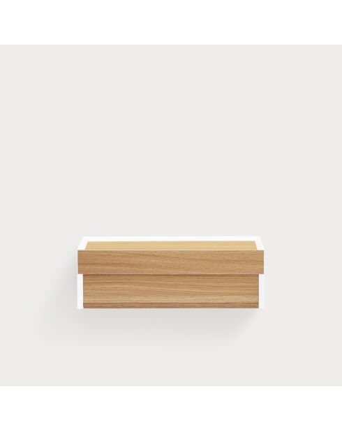 Table de chevet Arista 1 tiroir blanche - 50x35x16cm