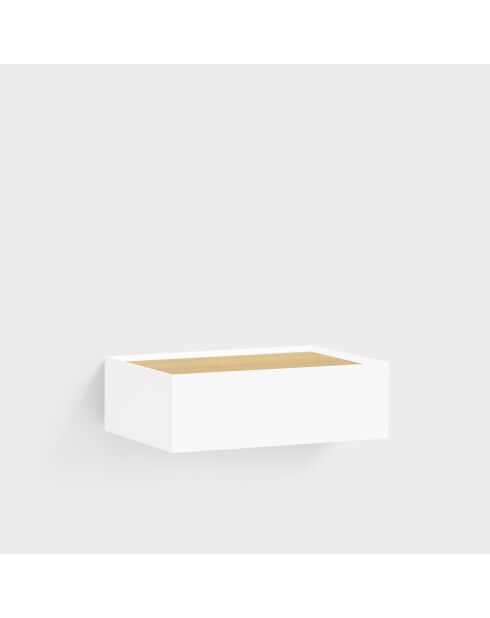 Table de chevet Arista 1 tiroir blanche - 50x35x16cm