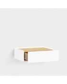 Table de chevet Arista 1 tiroir blanche - 50x35x16cm
