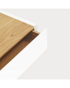 Table de chevet Arista 1 tiroir blanche - 50x35x16cm