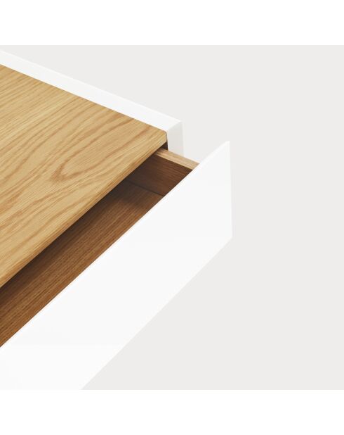 Table de chevet Arista 1 tiroir blanche - 50x35x16cm
