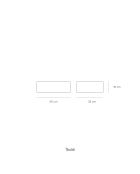Table de chevet Arista 1 tiroir blanche - 50x35x16cm