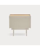 Otto Nachttisch 2 Schubladen Sand und Eiche - 52x35x46cm