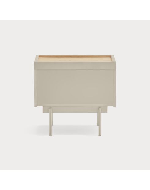 Otto Nachttisch 2 Schubladen Sand und Eiche - 52x35x46cm
