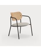 Fauteuil Eclipse chêne - 61x53x36/69cm