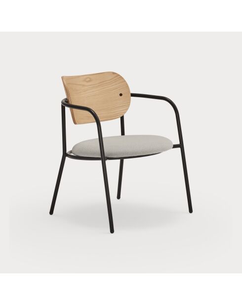 Fauteuil Eclipse chêne - 61x53x36/69cm