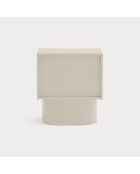 Table de chevet Totem 2 tiroirs sable - 50x36.5x54.8cm