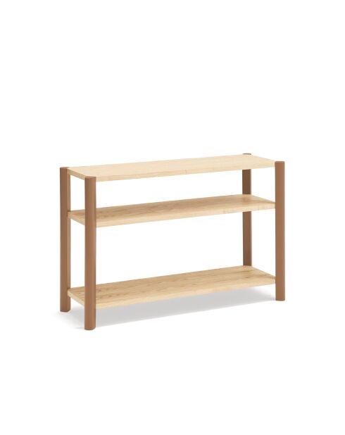 Libreria a 3 ripiani in argilla - 125,5x42,5x84cm