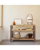 Libreria a 3 ripiani in argilla - 125,5x42,5x84cm