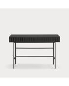 Sierra Schreibtisch 2 Schubladen schwarz - 120x60x76cm