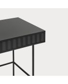 Sierra Schreibtisch 2 Schubladen schwarz - 120x60x76cm