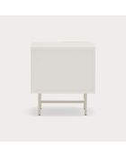 Comodino Nube con 1 anta scorrevole crema e sabbia - 50x35x56cm