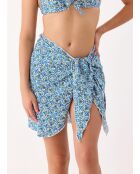 Pareo corto Oia blu