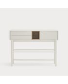 Consolle Corvo 1 anta e 2 cassetti crema - 120x35x90cm