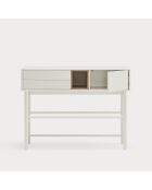 Consolle Corvo 1 anta e 2 cassetti crema - 120x35x90cm