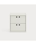 Table de chevet Wally crème - 40x40x42cm