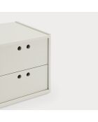 Table de chevet Wally crème - 40x40x42cm