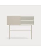 Console Nube avec 2 tiroirs et 1 porte coulissante crème et sable - 110x35x90cm