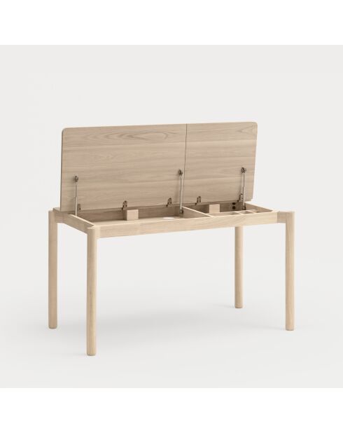 Schreibtisch Atlas klar Natur - 136x68x75cm