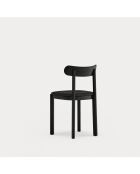 2 chaises Nara noires - 46x45.7x78cm