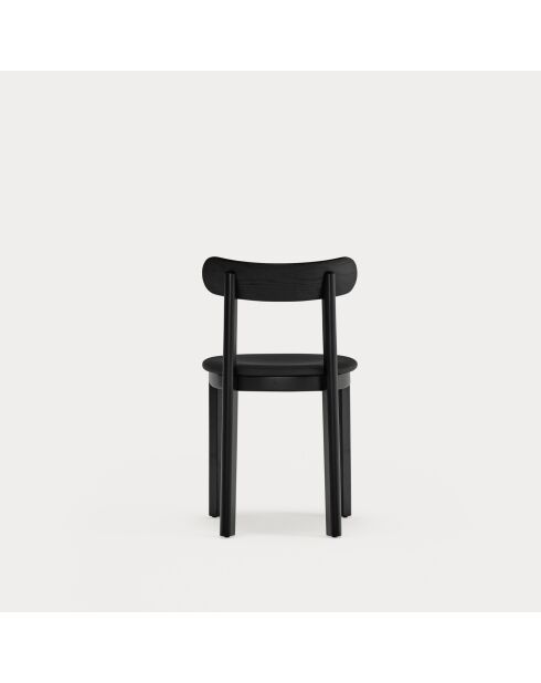 2 chaises Nara noires - 46x45.7x78cm