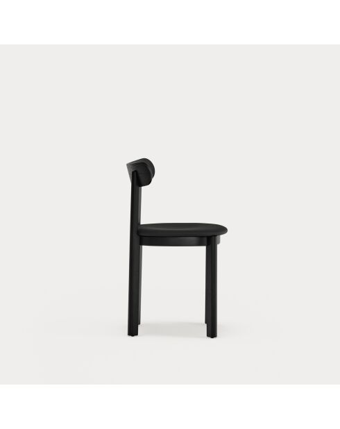2 chaises Nara noires - 46x45.7x78cm