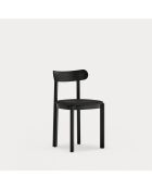 2 chaises Nara noires - 46x45.7x78cm