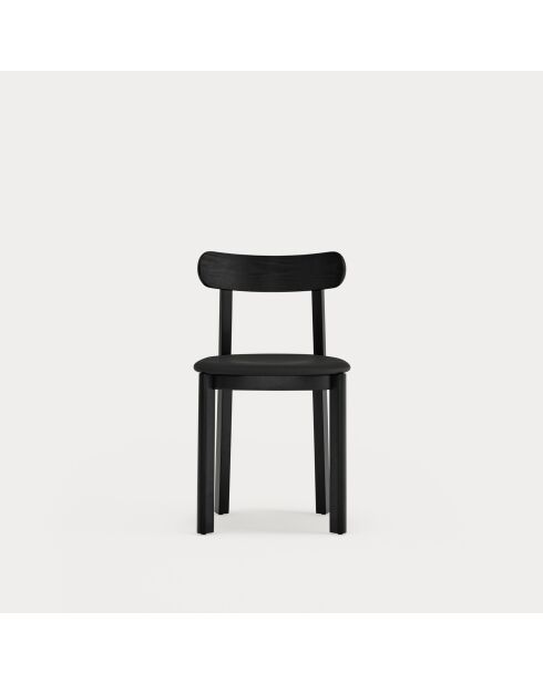 2 chaises Nara noires - 46x45.7x78cm