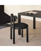 2 chaises Nara noires - 46x45.7x78cm