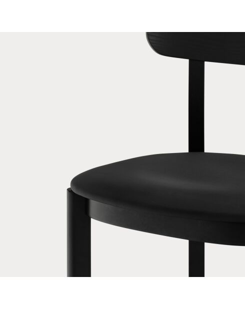 2 chaises Nara noires - 46x45.7x78cm