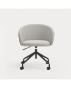 Chaise avec accoudoirs Add gris clair - 56x58x52/81cm