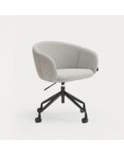 Chaise avec accoudoirs Add gris clair - 56x58x52/81cm
