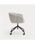 Chaise avec accoudoirs Add gris clair - 56x58x52/81cm