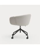 Chaise avec accoudoirs Add gris clair - 56x58x52/81cm