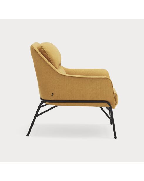 Fauteuil Sadira moutarde - 88x84x87cm