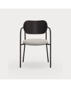 2 chaises Eclipse noires - 53x52x46/78cm