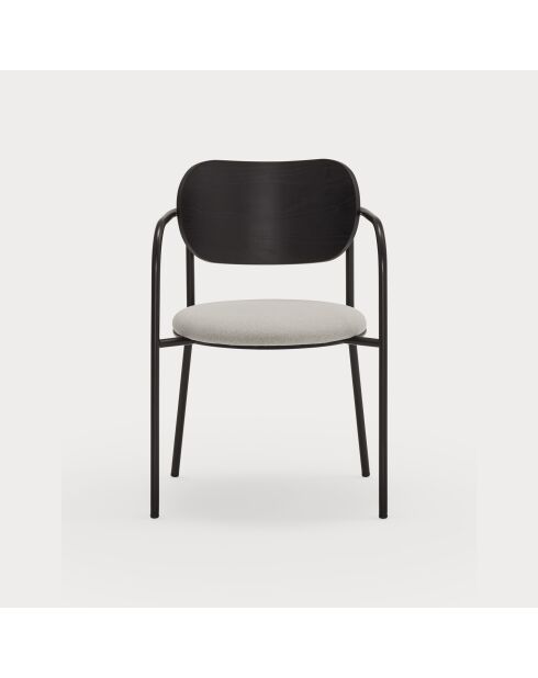 2 chaises Eclipse noires - 53x52x46/78cm